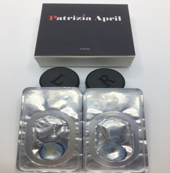 Contact color’s blues lenses souple one year used