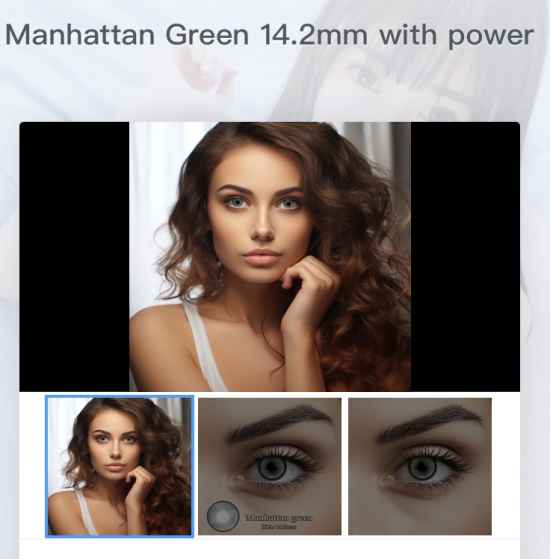 Contact lenses colors for one year used