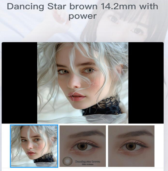 Contact colors lenses for one year used