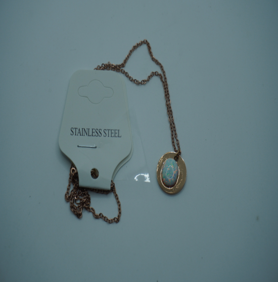 Opal with gold plated