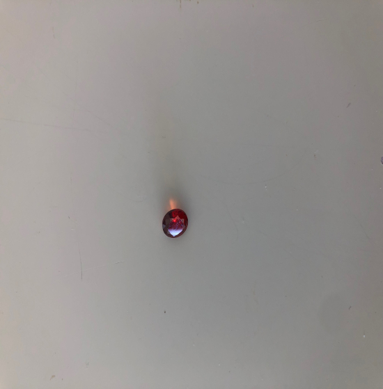 Cubic zirconia rond red 6 mn