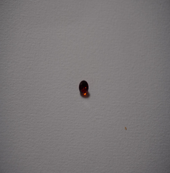 Cubic Zirconia rond rouge 12mm