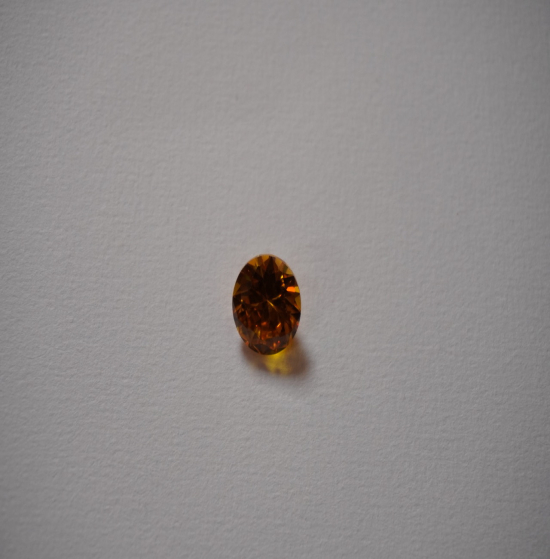 Cubic Zirconia rond yellow 6mm