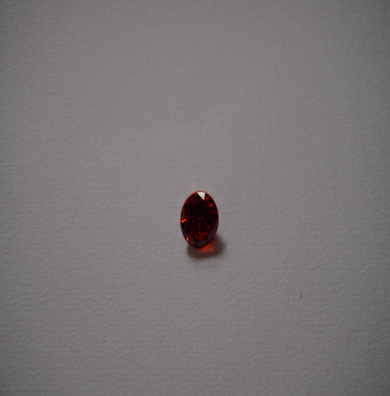 cubic Zirconia rond orange 8mm