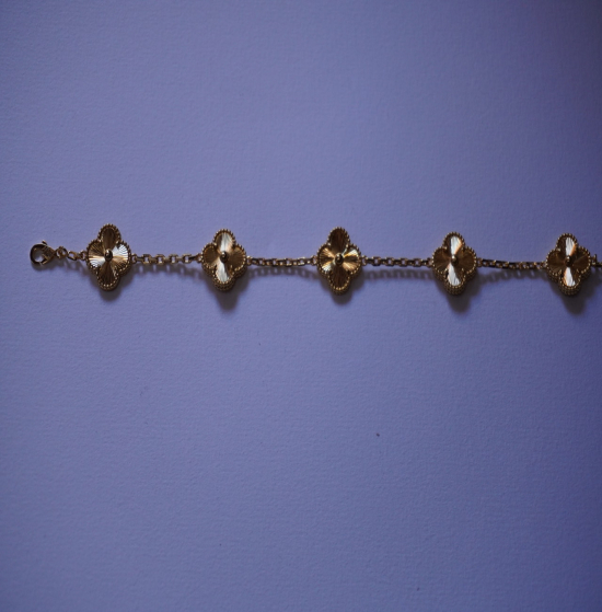 Bracelet trèfle Gold plated 18K