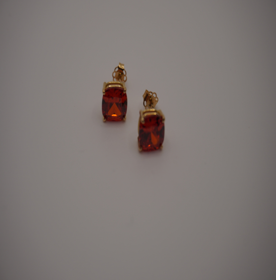 UNIQ CREATION MADE IN FRANCE Earings Gold 18K with orange zirconias USD