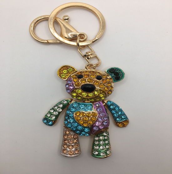 Keychain bear colors yellow