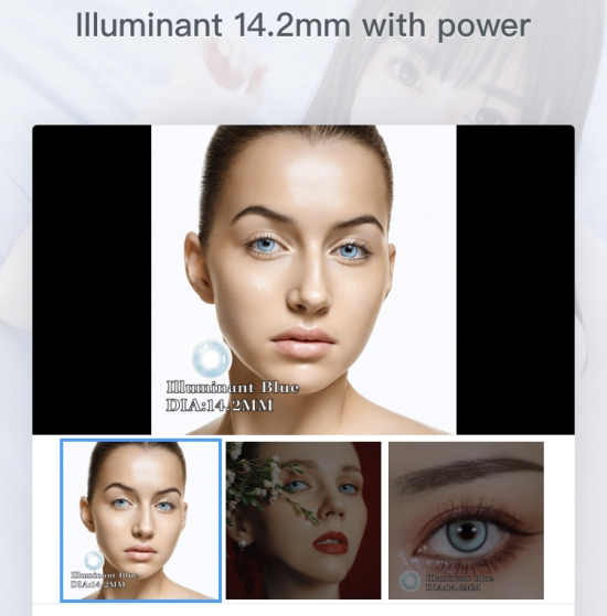 Contact colors lenses used for one year used