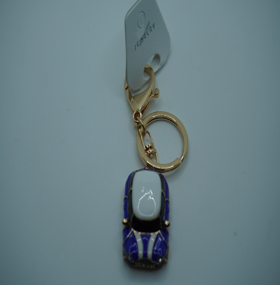 Car Keychain navy blue