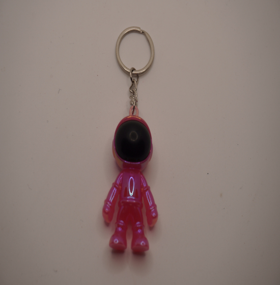 Pink cosmos keychain