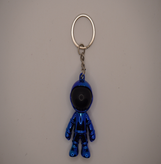 Blue navy electric cosmos keychain
