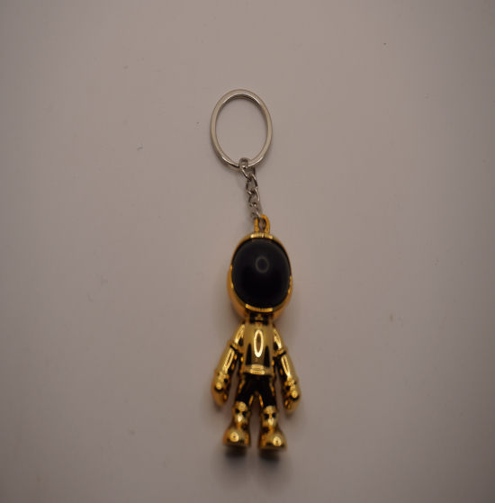 Gold cosmos keychain