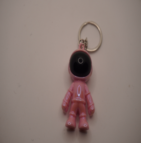 Pink candy cosmos keychain