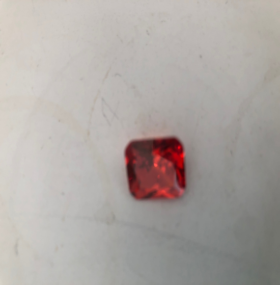 Cubic zirconia octogonal orange 12’14mn