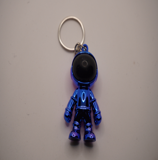 Purple and blue side cosmos keychain