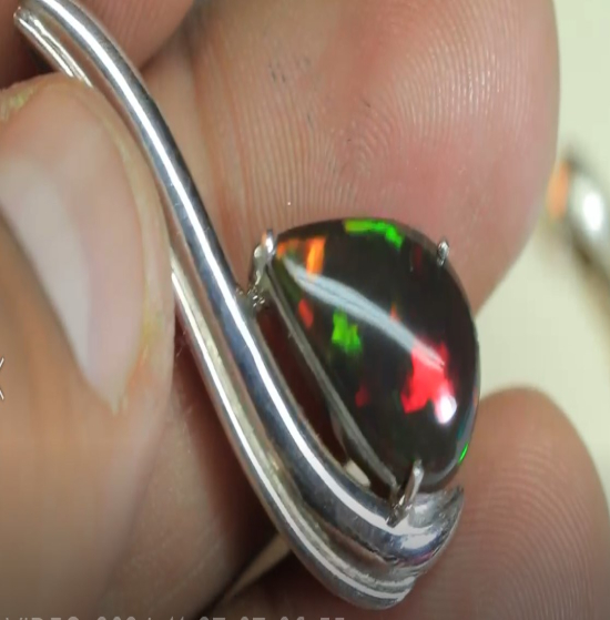 Reel Opal necklace 925 silver