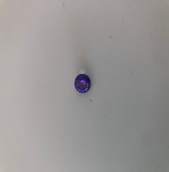 Cubic zirconia rond purple 8mn