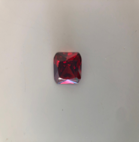 Cubic Zirconia Octogonal red 12’14 mn