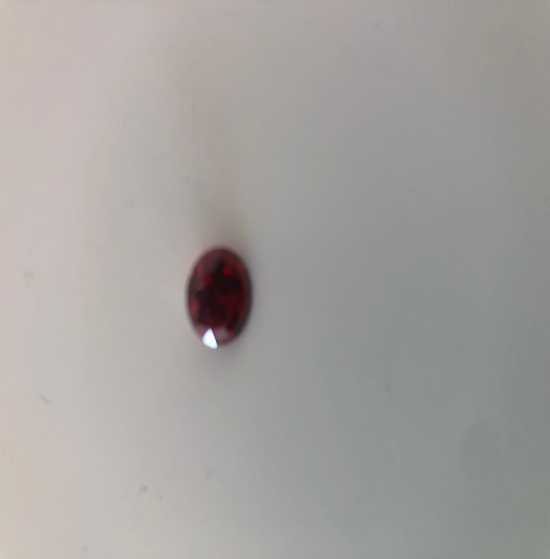 Cubic zirconia rond red 8 mn