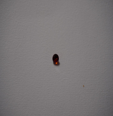 Cubic Zirconia rond rouge 12mm