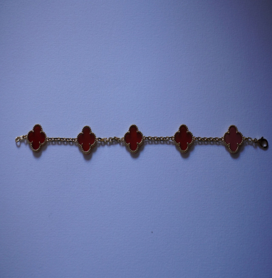 Bracelet Trèfle gold PLATED 18K orange