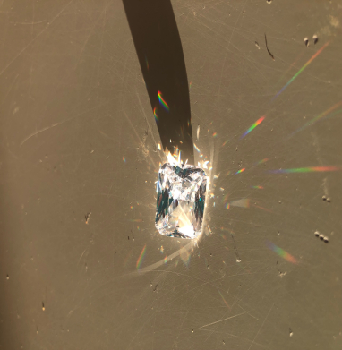 Cubic zirconia octogonal clear 12’14mn