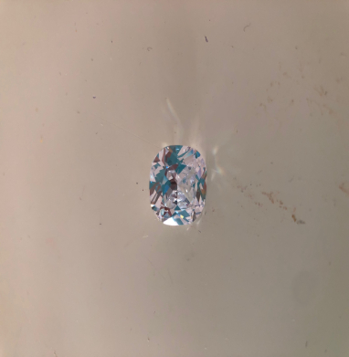 Cubic zirconia cushion clear 14 mn