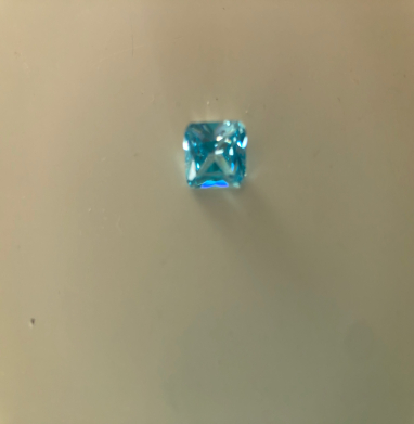 Cubic zirconia octogonal Aqua blue 8’10mn