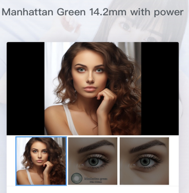 Contact lenses colors for one year used