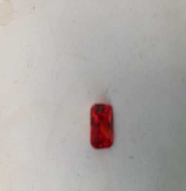 Cubic zirconia octogonal orange 8’10mn
