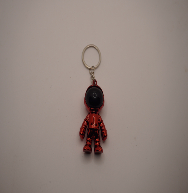 Burgundy cosmos keychain