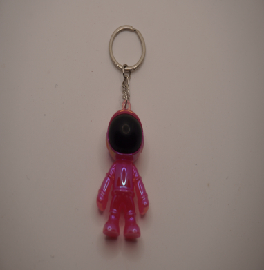 Pink cosmos keychain