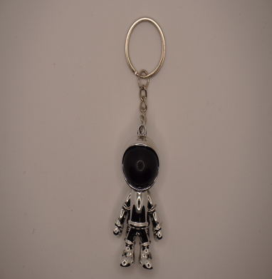 Silver cosmos keychain