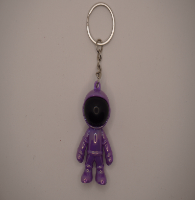 Purple cosmos keychain