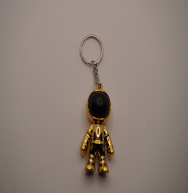 Gold cosmos keychain