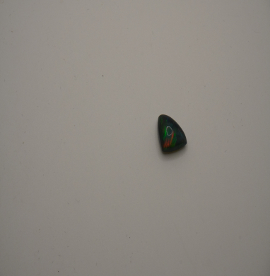 natural black Opal triangle shape (perfect for ring or pendant) 5.75 carats