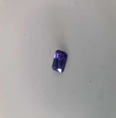 Cubic zirconia octogonal purple 8’10mn