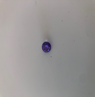 Cubic zirconia rond purple 8mn