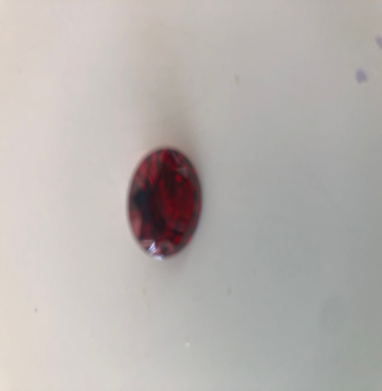 Cubic zirconia rond red 12mn USD